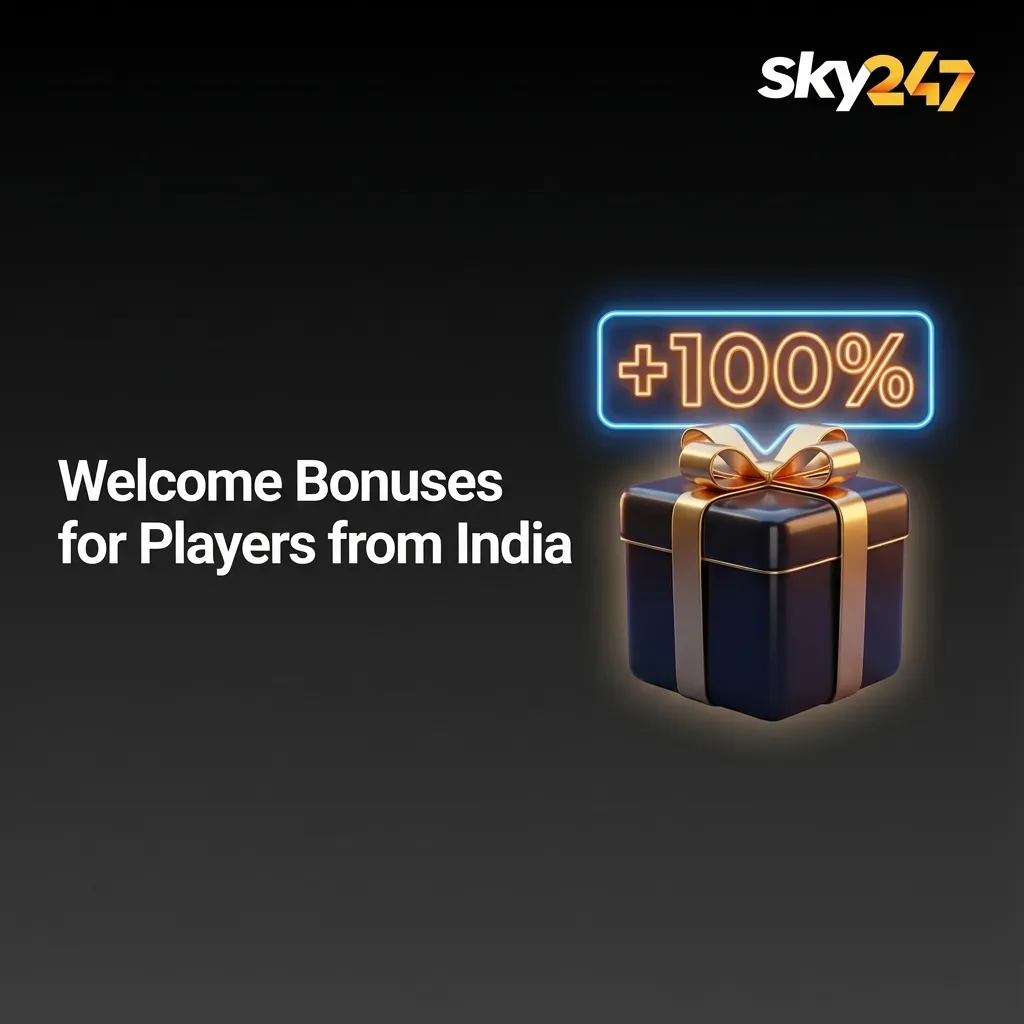 Promotional banner for Sky247 India welcome bonus, showing 24% cashback up to ₹10,247 on sports betting and casino.