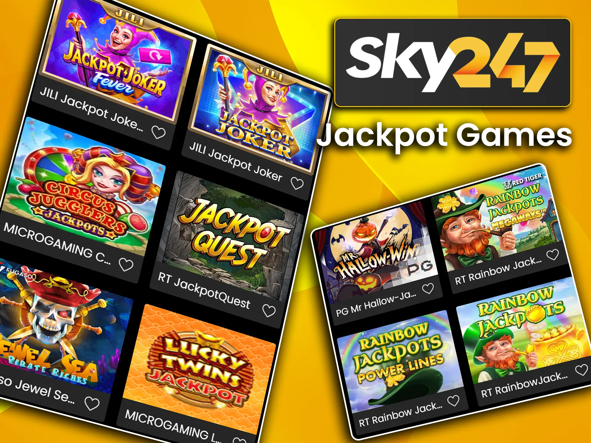 Try your luck at winning the jackpot on Sky247.